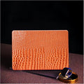 BYCeKe Crocodile Case for MacBook Air 13 inch M4 M3 M2 2025-2022 A3240 A3113 A2681,for Mac Air M4 Alligator Snake Textured Leather Glitter Glossy Cute Hard Shell&Keyboard Cover for Mac Air 13.6,Brown