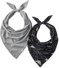 Pet Passion Bandit - The PET Bandana 100% Organic Cotton Pet Bandanas Clothes for Small, Medium, Large Dogs, 2-Pack Batty Black, Medium/Large