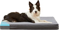 GOHOO PET Orthopedic Memory Foam Bed for Large Dogs, Waterproof Cooling Pet Mats for Crate with Removable Washable Cover,Ideal for Arthritic Dogs (Large plus-36"x 27" x 3", Short Plush)