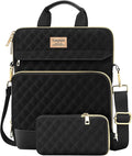 TiMOVO 13 Inch Tablet Sleeve Bag with Shoulder Strap for iPad Air 13" M3 2025, iPad Pro 13", iPad Pro 12.9", Galaxy Tab S9 Plus/S10 Plus/S9 FE+/S9 FE Plus 12.4", Remarkable Paper Pro 11.8", Black