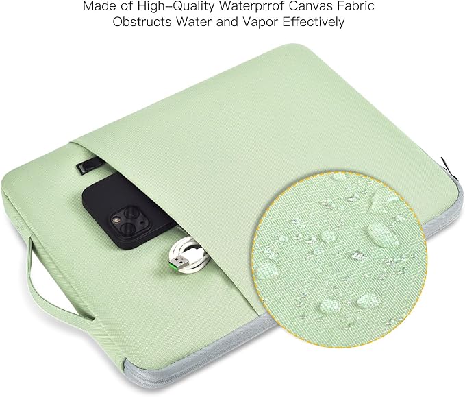 16 inch Laptop Sleeve for Lenovo Yoga 7i 16"/ Lenovo Slim Laptop/ThinkPad E16/ ThinkBook, Dell Inspiron 16 Plus Carrying Case Bag, Green