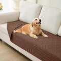 hyha Waterproof Dog Blanket, Soft Dog Bed Cover Pet Blankets, Waterproof Sofa Couch Cover for Dogs Washable, Reversible Pet Couch Covers for Sofa Furniture (30x70 Inch, Brown/Brown)