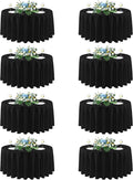 sancua 90 Inch Round Tablecloth Black, 8 Pack - Circle Polyester Fabric Table Cloth for Wedding Party Reception Banquet Birthday, Washable Formal Table Cover (Fit 30-72 Inch Tables)
