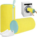 Debbu Shoe Washing Machine Bag, Laundry Shoe Bag for Washer and Dryer - Reusable Thick Non Fading Shoe Cleaning Bag for Sneaker Gym Tennis Shoes Unstain Cleaner Kit (2pc-yellow)