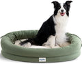 bilypaws Orthopedic Dog Bed for Large Dogs, Pet Sofa Bed with Egg Crate Foam, 4-Sided Bolster, Removable Washable Cover & Anti-Slip Bottom, X-Large Calliste Green