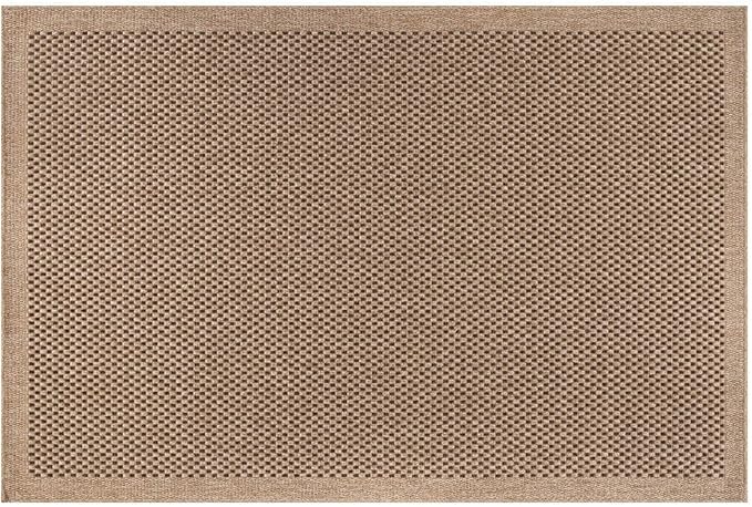 CAMILSON Easy Jute Rug 2x3, Indoor Outdoor Natural Color Fiber Area Rugs for Living Room and Kitchen Rug, Sisal Boho Woven Design, Easy-Cleaning, Washable Outside Carpet Alfombras (2 x 3)