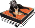 HyphessAda Upgraded Heated Dog Bed with Enlarged Heating Area, 12V Safe Voltage Arthritis Orthopedic Dog Bed with Memory Foam, Heated Pet Bed with Waterproof Cover for Medium, Large, XL Dogs (Large)…