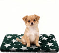 Wittop Washable Dog Bed Plush Orthopedic Outdoor Crate Mat with Non-Slip Bottom,Luxe Soft Kennel Pad for Pets, Cozy Cage Cushion & Pet Sleeping Mattress Large Sized,Medium,Small Dogs,24x18 inch,Green