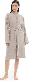 Seritaine Robes for Women, 100% Turkish Cotton Womens Robe, Luxury, Terry Cloth Long Spa Bathrobe