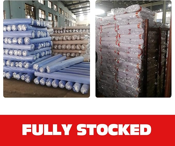 100% Light Blue Cotton Fabric for Sewing by 3 Yards, 59”Width Quilting Fabric Medium Weight 5.8 oz, Muslin Fabric by The Yard, Embroidery Cloth