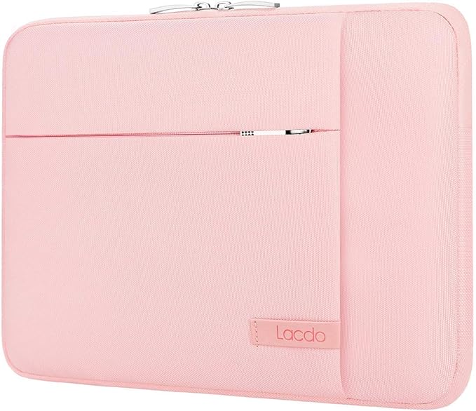 Lacdo Laptop Sleeve Case for 14 inch New MacBook Pro M5/M4/M3/M2/M1 Chips Pro Max A3434 A3112 A3401 A3185 A2918 A2992 2025-2021, 13.8" 13.5" Microsoft Surface Laptop 7th 6 5 4 3 Computer Bag, Pink