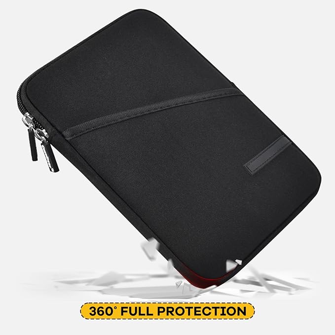 9-11 Inch Tablet Sleeve for 11 inch iPad Pro M5 M4 & Air M2 M3 2025, iPad A16 11th, 10.9 Air 5/4th, Galaxy Tab A9+/ S9 S8 Bag,Black