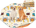 PJYuCien Washable Pee Pads for Dogs 2 Pack, 67" x 26" Octagonal Non-Slip and Leak-Proof Pee Mat, Puppy Training Pads for Whelping, Playpen, Crate, Bed （24/30/36/42'' 8 Panels Pen）