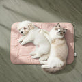 DORMORA Cooling Pet Mat – 31x28.5 Dog or Cat Cool & Comfy, Soft Breathable Self-Cooling Pad, Pet-Safe, Durable, Perfect for Hot Weather, Naps, Crates, Cars, Couch, Washable, Take Anywhere, Pink