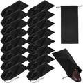 16 Pack Shoe Bags for Travel Satin Fabric Shoe Storage Bag with Drawstring Reusable Shoes Dust Bags for Men and Women for Organizing and Storing Shoes