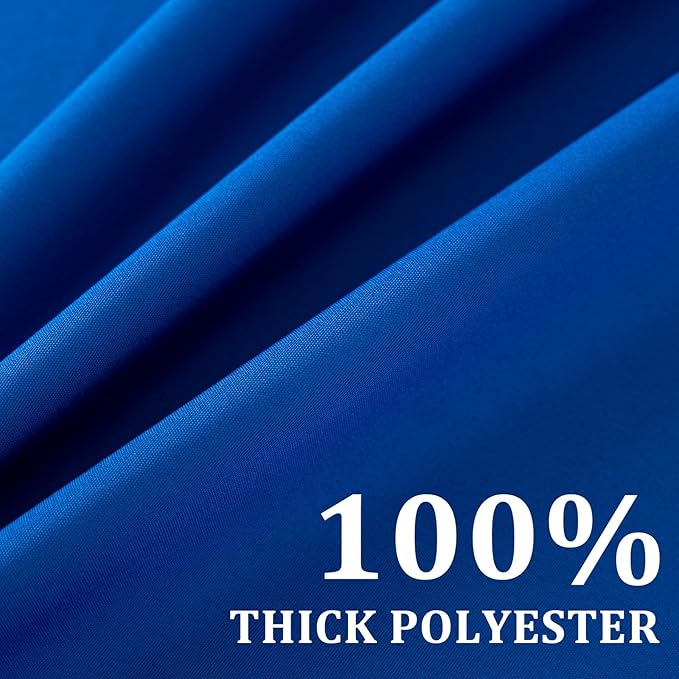 Rectangle Stain and Wrinkle Resistant Washable Polyester Table Cloth, Decorative Fabric Table Cover for Dining Kitchen Tables, Parties and Camping, 54 x 108 Inch,4 Pack,Blue