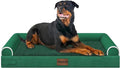 NANUYA Large Dog Bed Orthopedic Washable: Beds Bolster XXL Bed Big XLarge Dogs Egg Crate Foam Sofa Couch Waterproof Removable Cover - Emerald