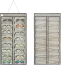 ANIZER Dual-sided Hanging Sunglasses Organizer Dust-Proof Glasses Storage Wall Pocket Eyeglasses Display Case with 32 Slots