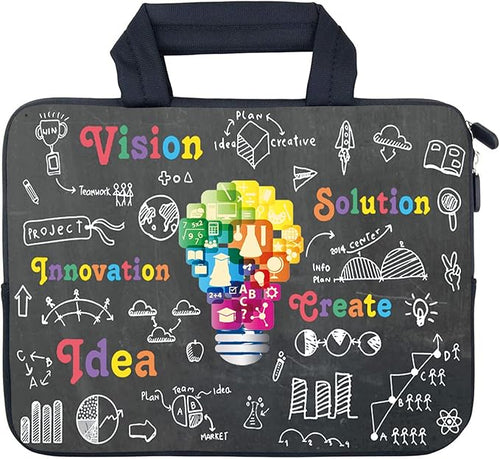 AMARY Laptop Sleeves 11.6" 12" Laptop Handle Bag Neoprene Notebook Carrying Pouch Chromebook Sleeves case Ultrabook Case Tablet Cover (Idea)