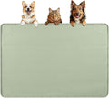 Bartuke Dog Food Mat, Extra Large 40" x 28" Silicone Pet Feeding Mat for Small, Medium, and Large Pets Non-Slip, Easy to Clean, Green