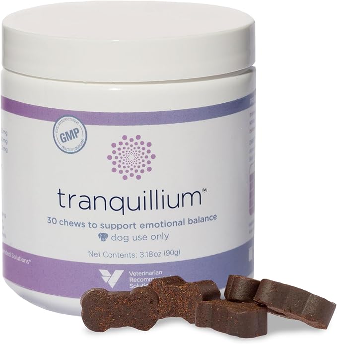 Veterinarian Recommended Solutions Tranquillium Canine Calming Chews from