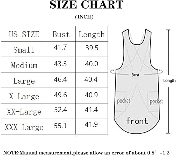 Women's Practical Cross Back Pinafore Apron with Large Pockets Home Kitchen,Restaurant,Coffee house,Cooking Gardening Works