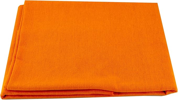 Rose Flavor Pre-Cut Quilting Linen Fabric,Craft Cloth,DIY for Sewing Crafting 60" by 1 Yard(Orange)