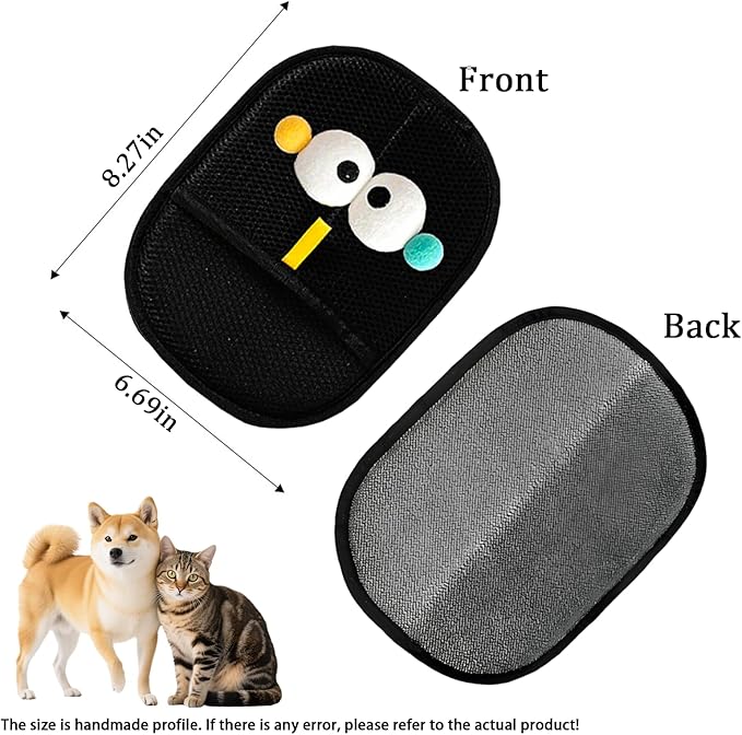 Yehenarn Pet Hair Remover Glove, 2PCS Upgraded Magic Brush Electrostatic Mitt for Dogs & Cats, Pet Hair Removal Glove Tool for Furniture, Car Seat, Clothes, Couches, Carpet, Laundry