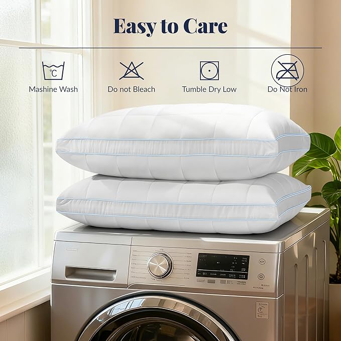 PlushHavenCloud 3-in-1 Adjustable Pillows Bed Pillow King Size Set of 2 - Luxury Hotel Collection Pillows for Sleeping, Customizable Firmness & Height Pillow for Back, Stomach or Side Sleepers