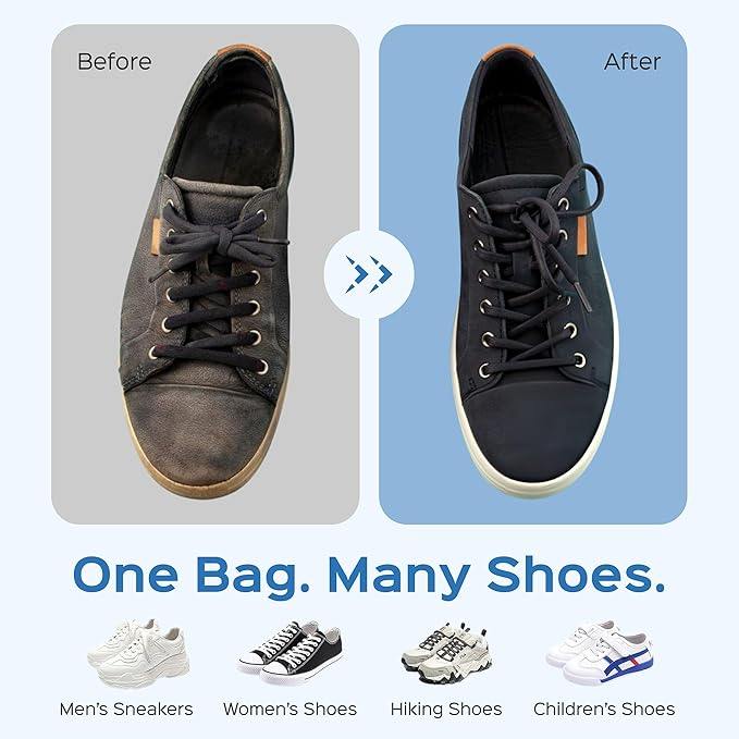 Shoe Bags for Washing Machine, 2 Pack With Shoe Brush, Shoe Washing Machine Bag, Shoe Laundry Bag, Updated With Locking Zipper