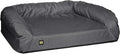K9 Ballistics Tough Bolster Orthopedic Sofa Dog Bed with Removable Washable Cover - Durable, Water Resistant with Nonskid Bottom - X-Large, Titanium Premium Finish