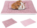 BVAGSS Reversible Dog Crate Pad, Memory Foam Pet Bed Mat, Soft Warm Machine Washable Sleeping Kennel Mattress for Small Medium Dogs XH079 (21''x13''x1.6'',Pink)