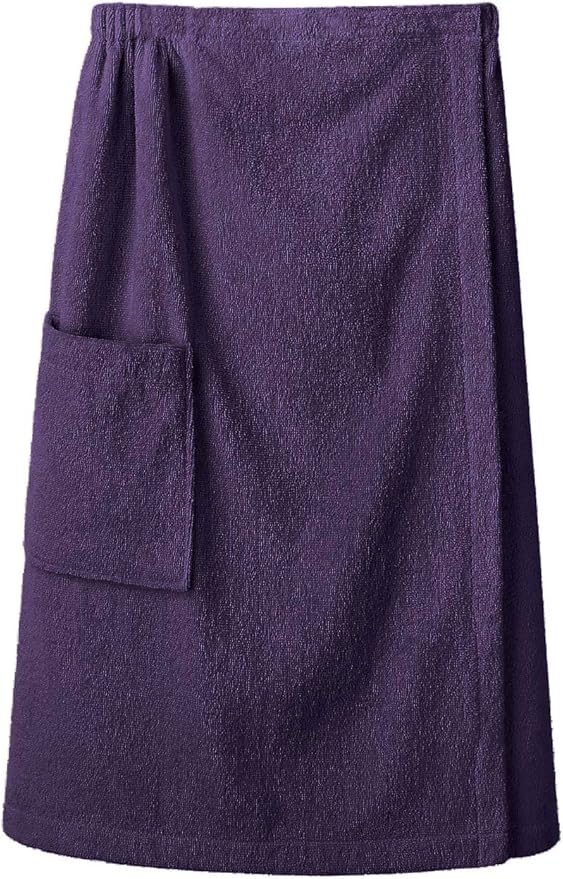 SIORO Women Bath Towel Wrap Robe, Soft Cotton Terry Spa Cloth, Plush Adjustable Closure for Shower, Travel, Pool, Gym