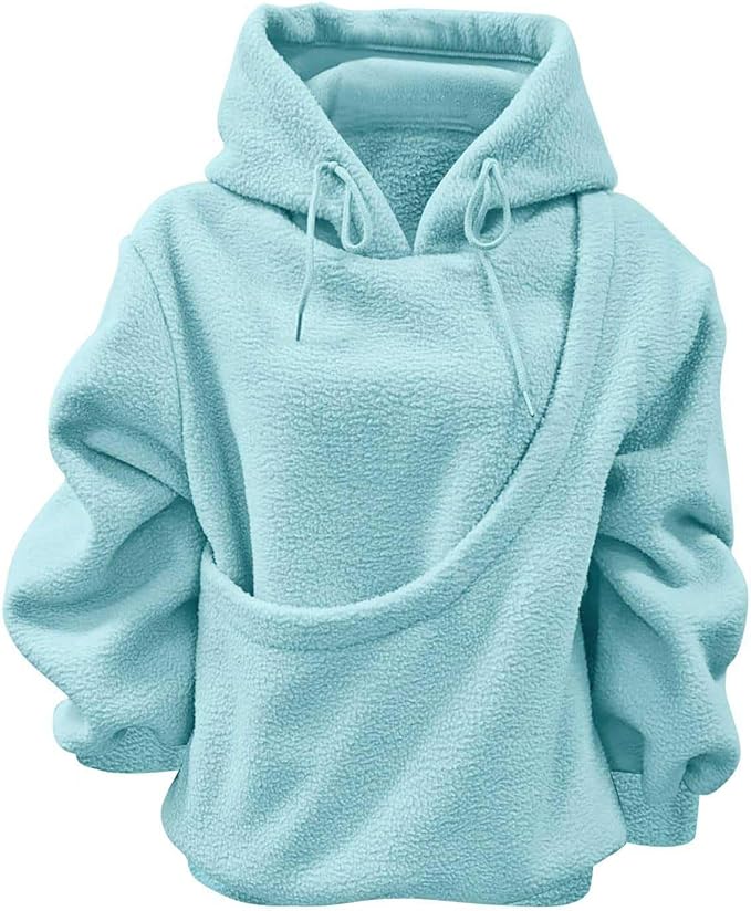 LBECLEY Hoodie with Dog Pouch Oversized Pet Hoodies Carrier Large Pocket Hooded Sweatshirt for Puppy Kitten Dogs Holder
