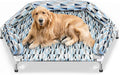 Pyowmgd Orthopedic Dog Bed - Beds Bolster,Cooling Elevated Dog Beds with Metal Frame,Raised Dogs Bed,Easy to Assemble,Up to 130 lbs,X-Large (51" L x 32.3" W x 7.8" Th)