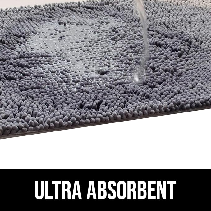 Muddy Mat® Dog Blanket - Chenille Water Absorption Blanket for Bed & Couch Cover for Dogs Washable, Anti-Slip Soft and Durable Furniture Protector for Dogs - Grey 30"x70"
