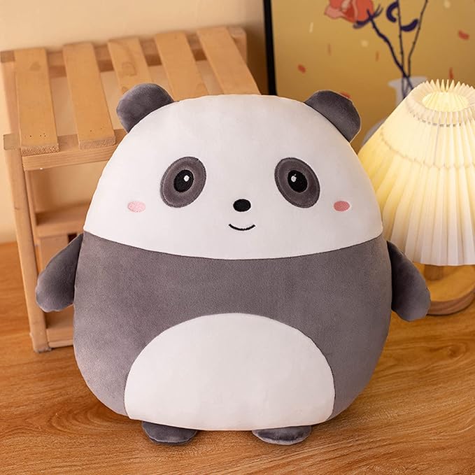 Lannery Panda Plush Pillow, Stuffed Animal Toy Kawaii Plushies Hugging Pillow for Room Decor, Birthday Valentine Day Gifts, 8 Inch
