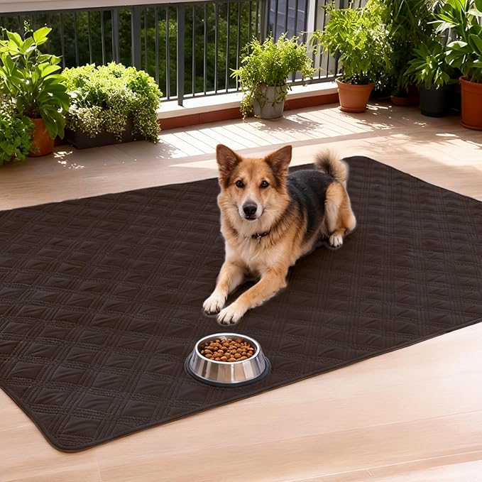 hyha Waterproof Dog Blanket, Reversible Pet Bed Blanket, Soft Sofa Couch Cover for Dogs Washable, Waterproof Pet Couch Covers for Sofa Puppy Cats Furniture Protector(68"x82", Chocolate/Dark Grey)