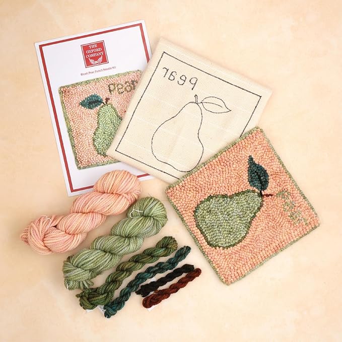 The Oxford Company Punch Needle Kit (Peach Pear)