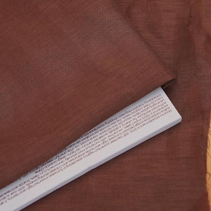 Japan Nature 100% Linen Fabric for Clothing, Home Decor, Pillow, Sofa, 55" Width, Craft by The Yard (Light Brown Color)