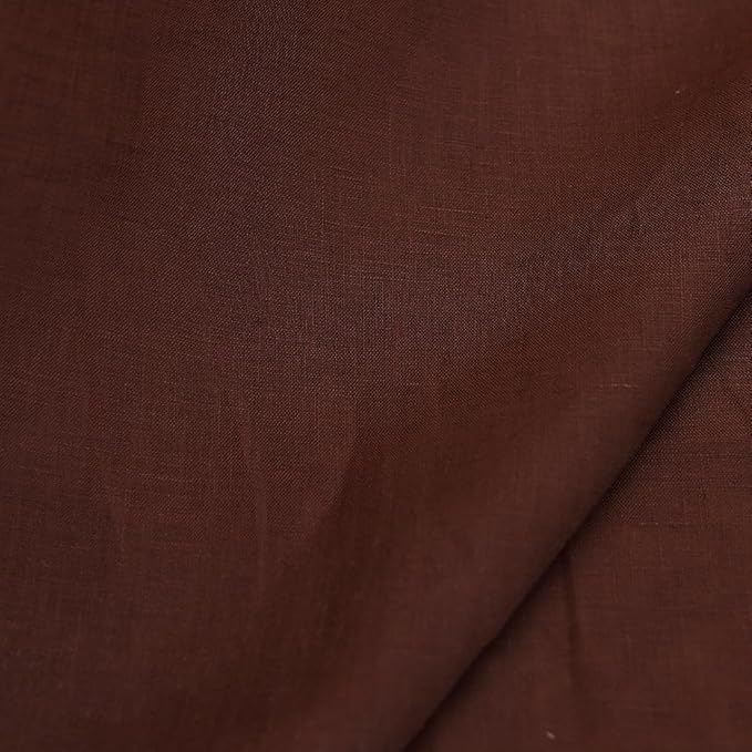 Japan Nature 100% Linen Fabric for Clothing, Home Decor, Pillow, Sofa, 55" Width, Craft by The Yard (Light Brown, 10 Yard)