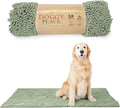 My Doggy Place Dog Mud Mat, 60" x 36" Sage – Thick Microfiber Entry Rug for Snow, Mud & Salt – Absorbent, Quick-Dry, Washer-Safe & Non-Slip, X-Large