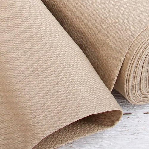 3 Yard Cut of Threadart Linen Fabric - Premium Cotton Linen Fabric for Embroidery, Cross Stitch, Apparel, Canvas, Home Décor- 55" Width - Khaki