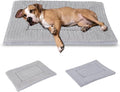 BVAGSS Dog Bed Mat,Reversible Crate Pad, Memory Foam Beds, Soft Warm Pet Cushion for Small Medium Dogs, Washable Pet Sleeping Mattress Kennel Bed Pad XH079 (42''x28''x1.6'',Grey)