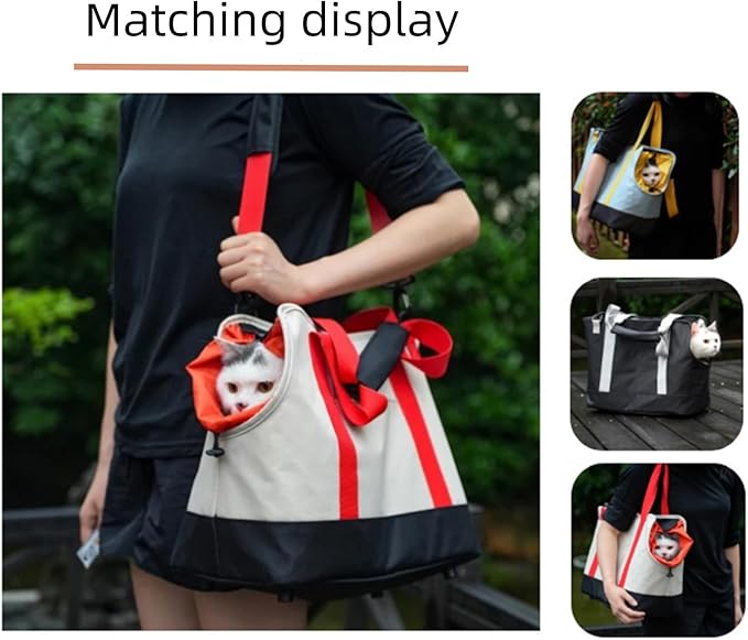 Accloeon Dog Purse Carrier for Small Dogs。Waterproof Lining, Breathable Mesh, Large Pockets - Lightweight Oxford Pet Tote Bag Carrier。Lightweight Cat Carrier - Versatile Small Pet Bag