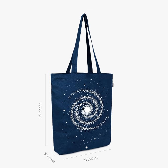 Ecoright Tote Bag for Women with Zipper, Small Tote Bag, Canvas Bag, Reusable Cotton Bag for Beach, Grocery, School & Work