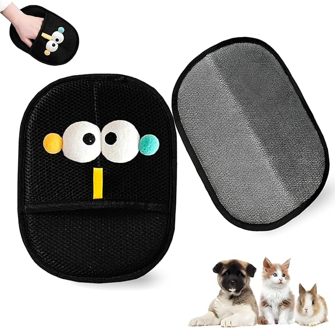 Yehenarn Pet Hair Remover Glove, 2PCS Upgraded Magic Brush Electrostatic Mitt for Dogs & Cats, Pet Hair Removal Glove Tool for Furniture, Car Seat, Clothes, Couches, Carpet, Laundry