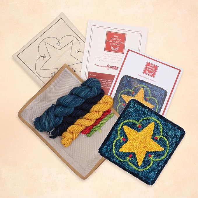 The Oxford Company Punch Needle Kit (Yellow Star)