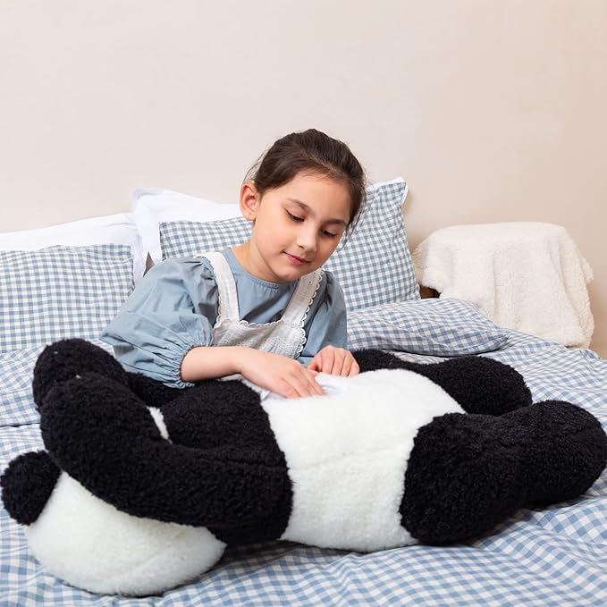 Somao Giant Panda Bear Stuffed Animal Plush Toy Cute Large Panda Soft Hugging Pillow for Kids Girlfriend Sleeping Cushion Gift (100cm/39.3inch) …