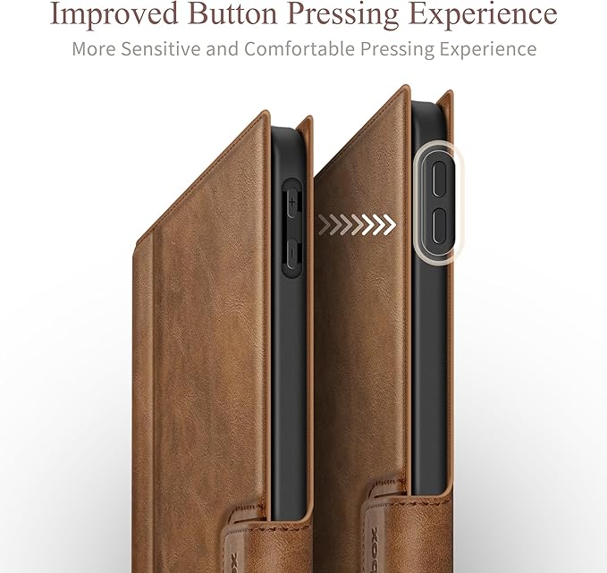 Antbox Case for iPad Air 11-inch M3 (2025) / M2 (2024), iPad Air 5th/4th Generation 10.9'' Vegan Leather with Pencil Holder Typing Angle Auto Sleep/Wake Muti-Stand